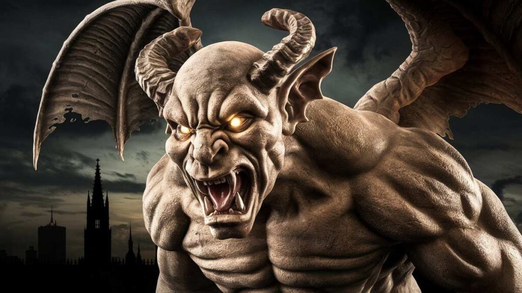 A quirky demon with oversized eyes and sharp horns, exuding a playful yet mischievous vibe.