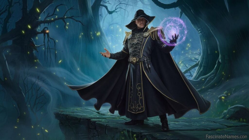 A dark elf stands confidently in front of a rugged stone wall, showcasing their mysterious aura and striking features.